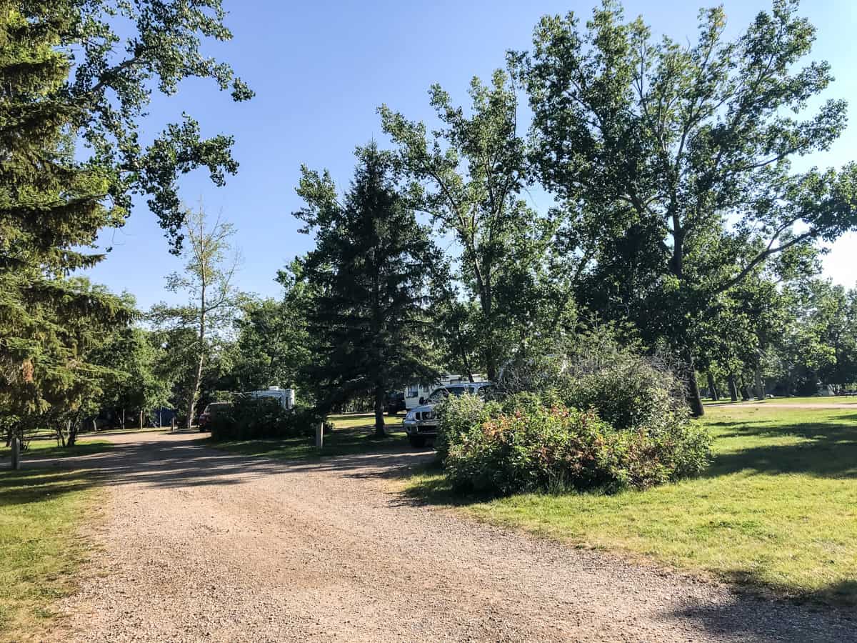 Campground at Kinbrook Island Provincial Park