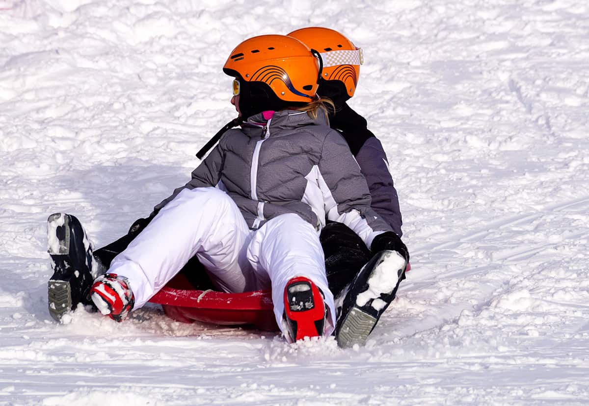 Where to go Tobogganing with Kids in Canmore and Banff