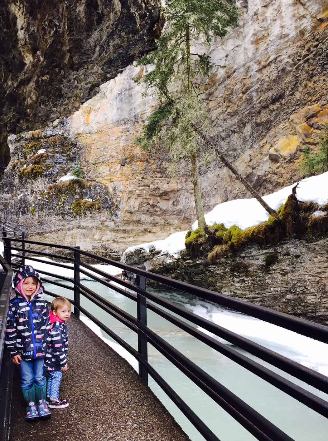 Hiking Johnston Canyon with Little Kids