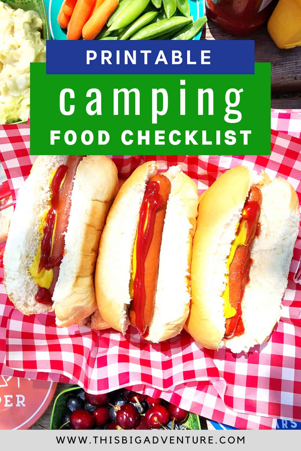 camping trip food checklist