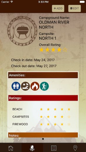 Camping Passport App