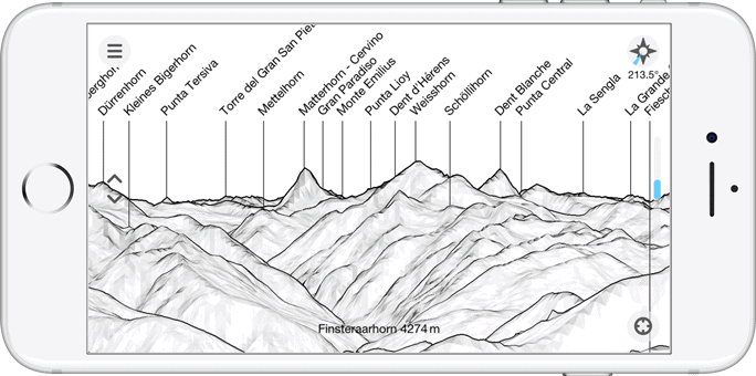 Best Camping Apps: Peak Finder Earth App