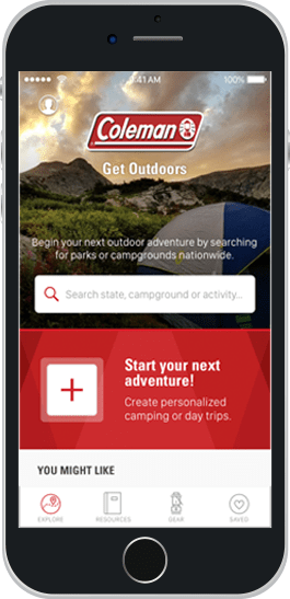 Coleman Camping App