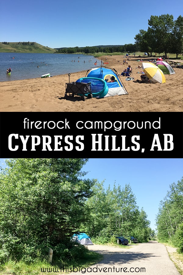 Firerock Campground in Cypress Hills Interprovincial Park