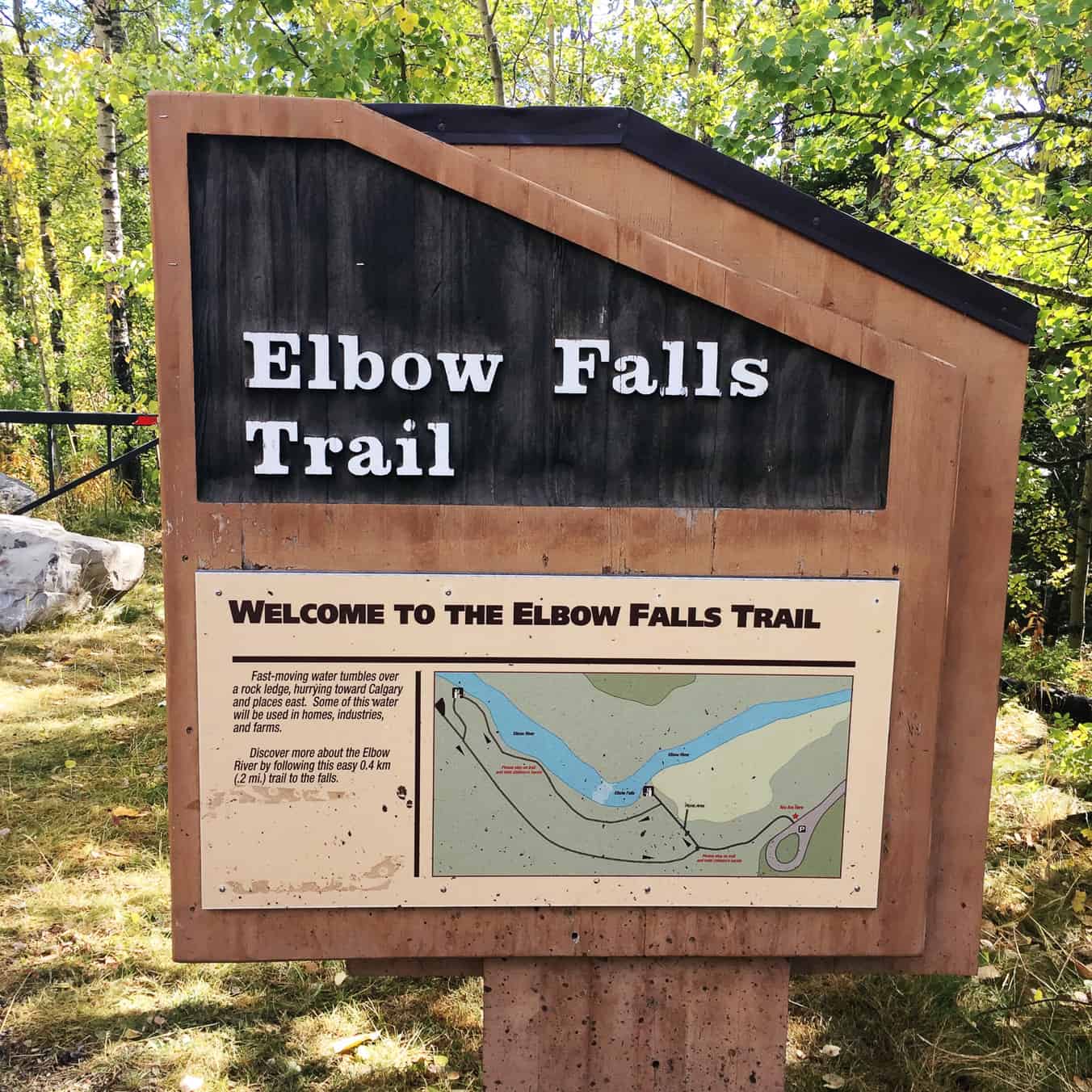 3 Fall Walks in Kananaskis to Do With Your Family: Elbow Falls Trail