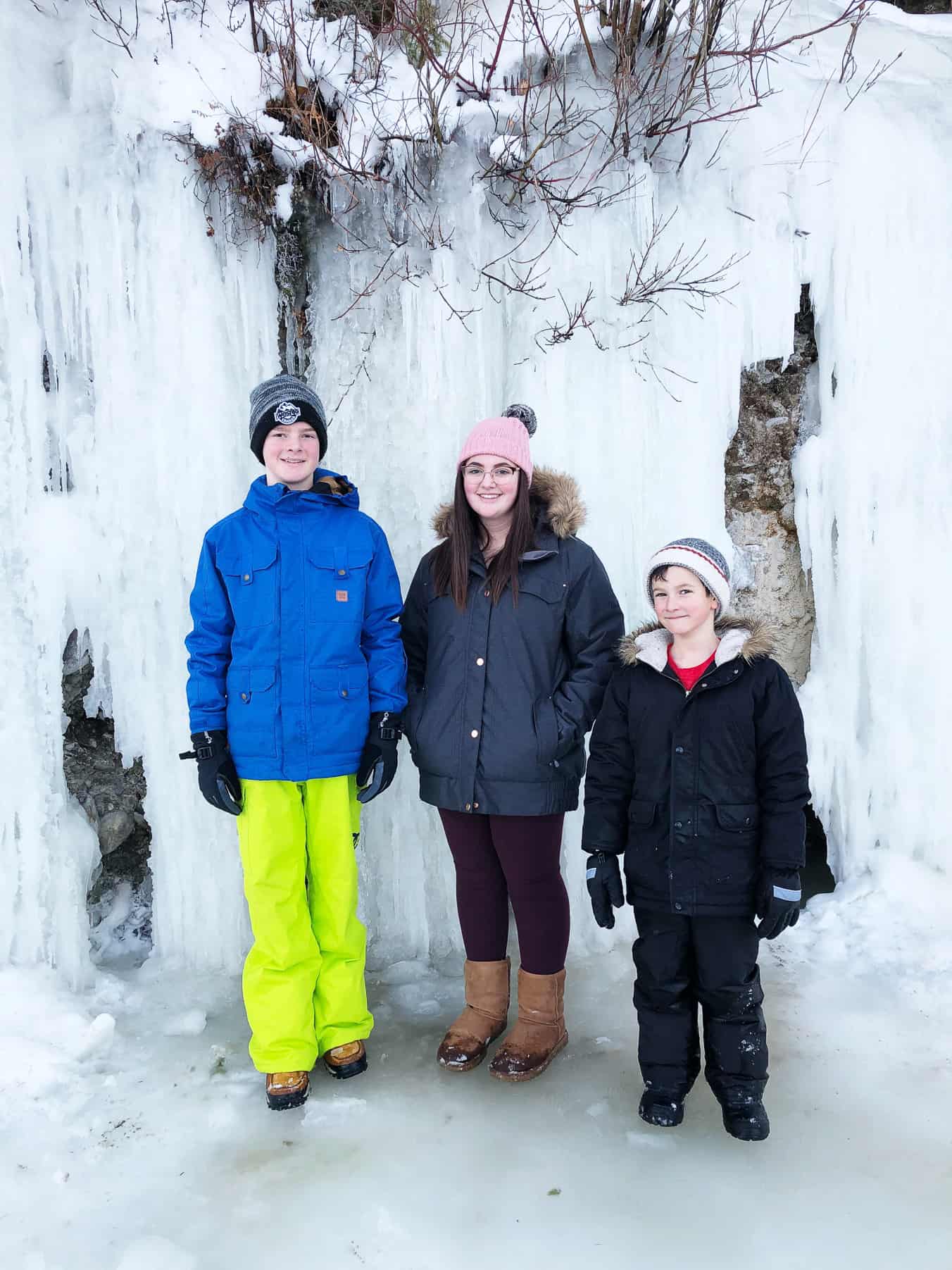 Ice Falls in Fish Creek Park