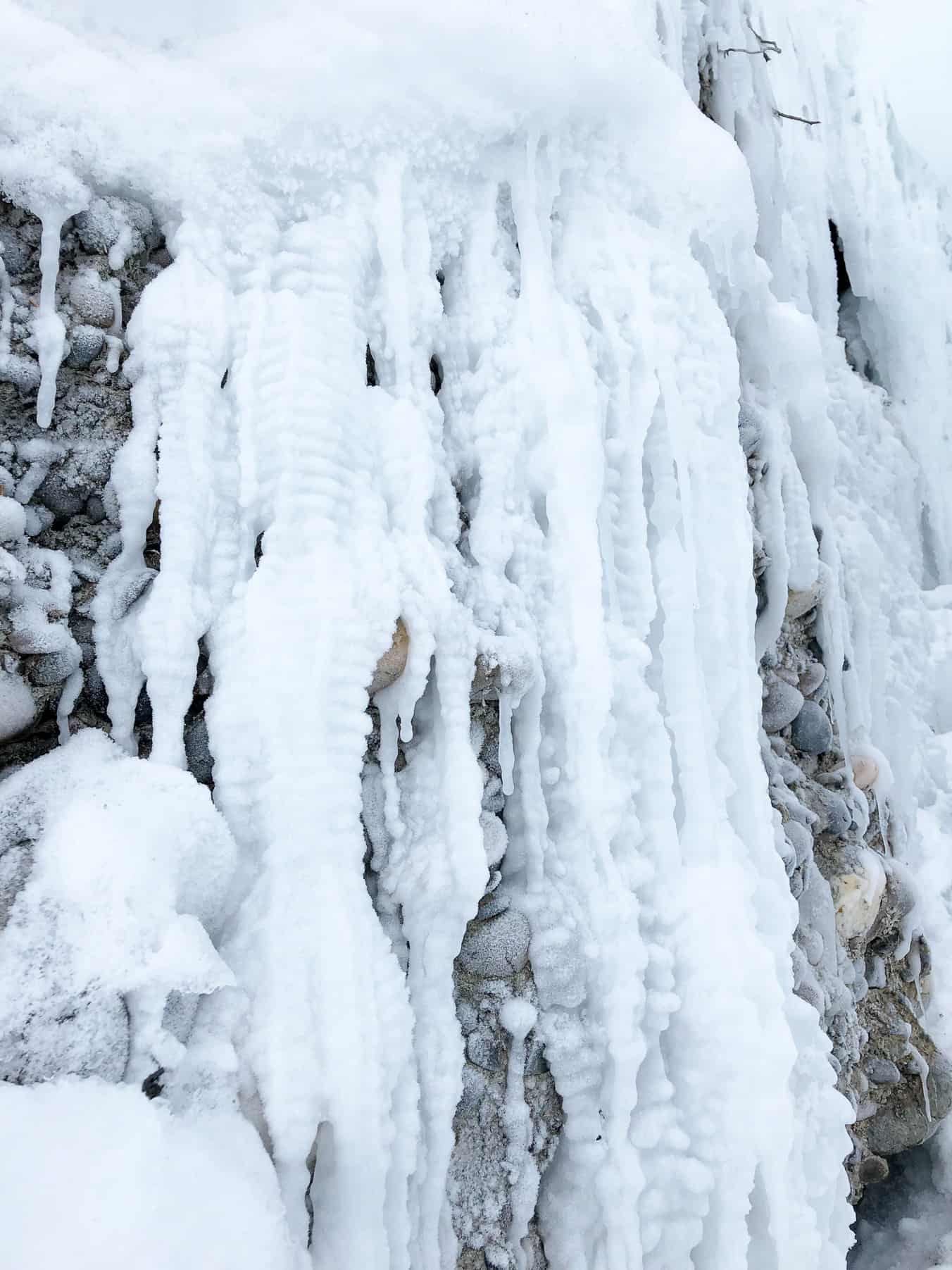 Ice Falls in Fish Creek Park