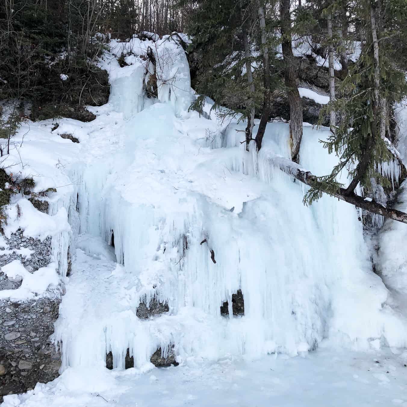 Ice Falls in Fish Creek Park