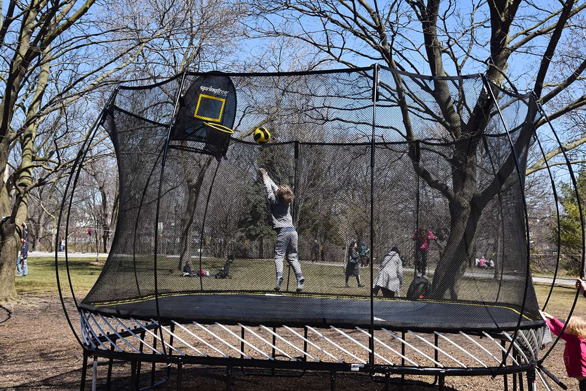 Springfree and Earth Day Canada POP-UP Adventure Playground in #YYC!