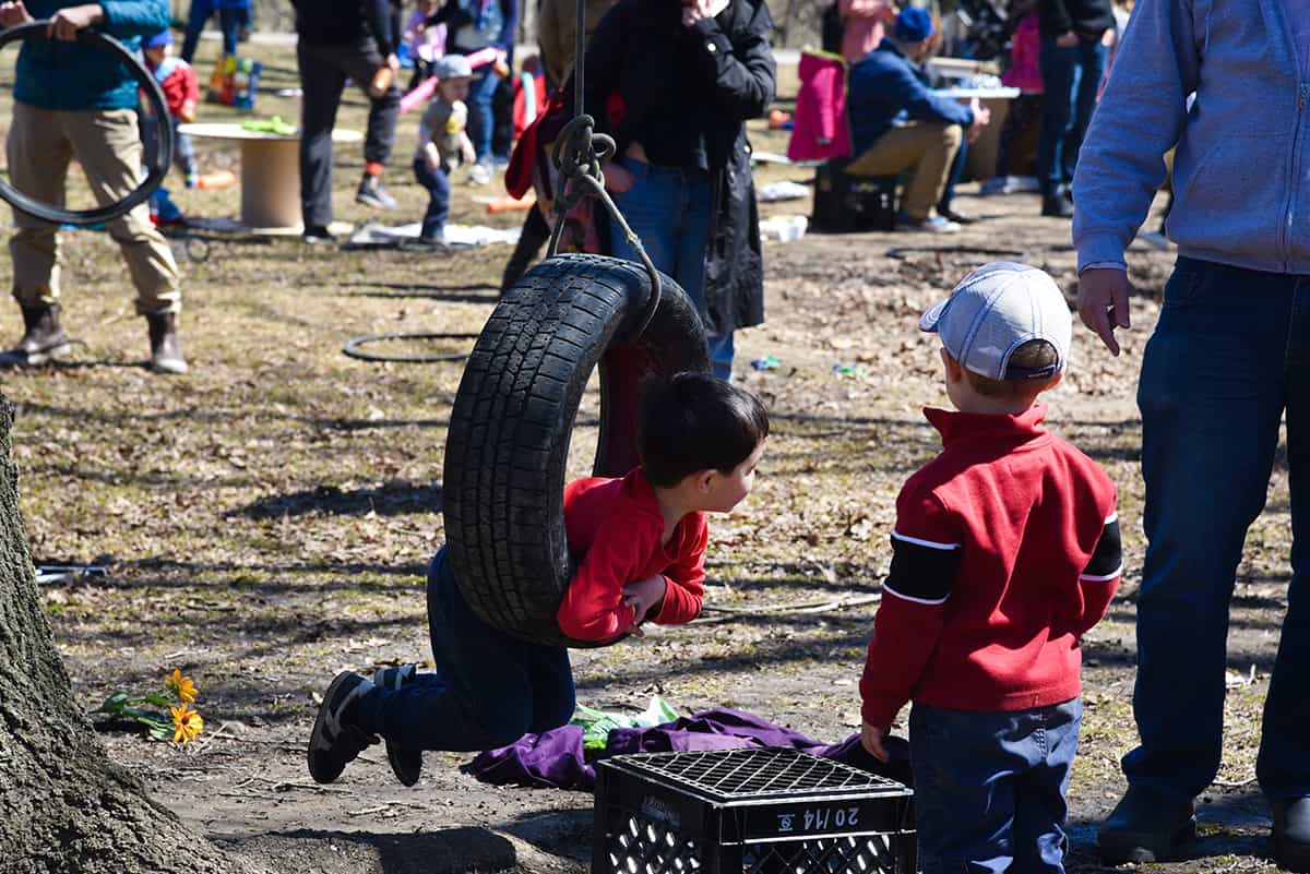 Springfree and Earth Day Canada POP-UP Adventure Playground in #YYC!