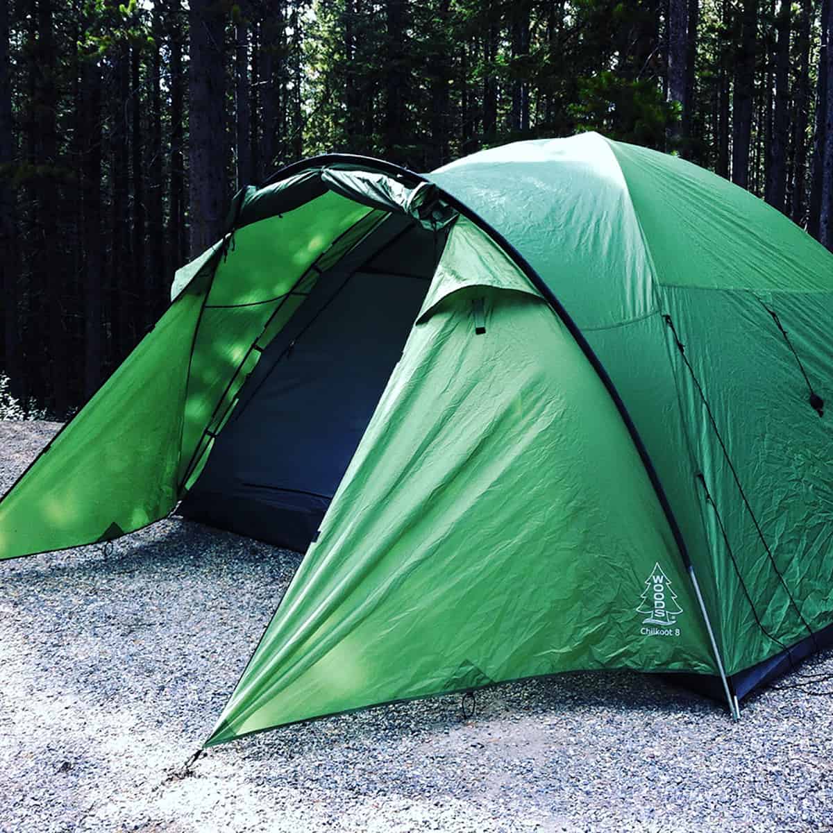 feature image of a green tent: for Parks Canada Campground Reservation Dates information blog post